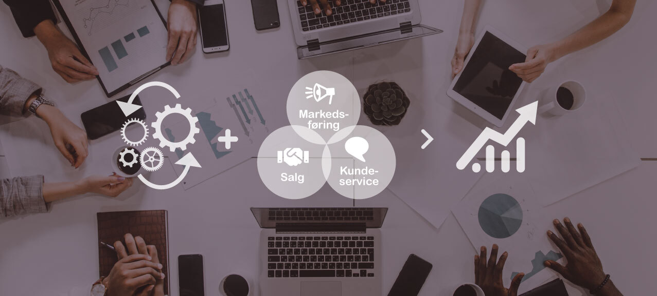 Samarbeid mellom salg, marked og ettermarked via digitale verktøy for vekst