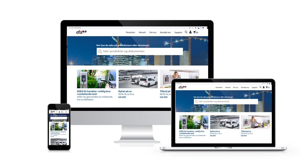 Nettsider for Efa Elektro