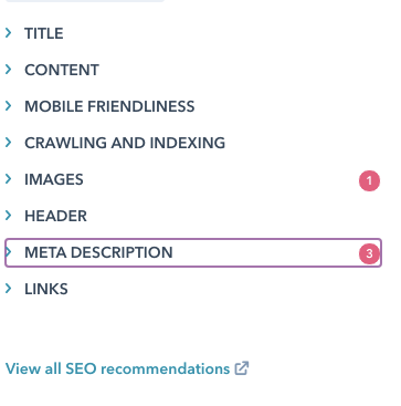 Optimize Blogpost for SEO i Hubspot blogspot / landingpage / webpage